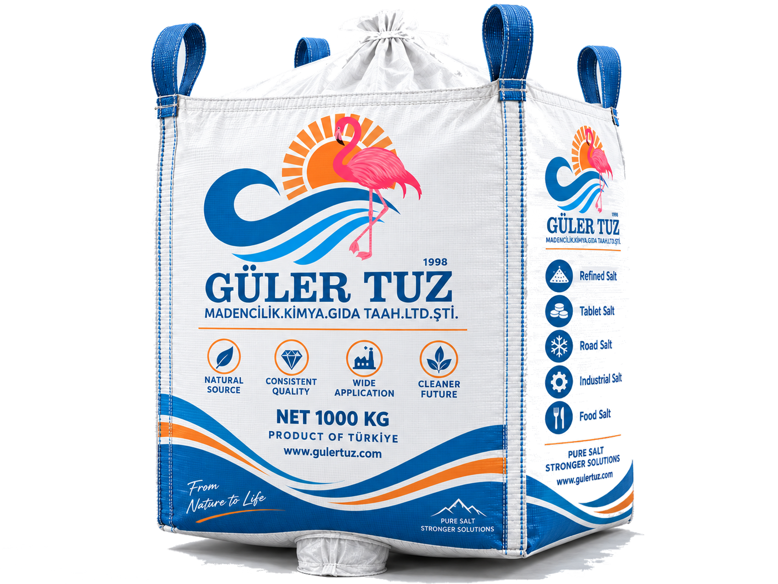 Güler Tuz хлор-алкална сол – оригинално биг-бег пакување, испорака во големи количини