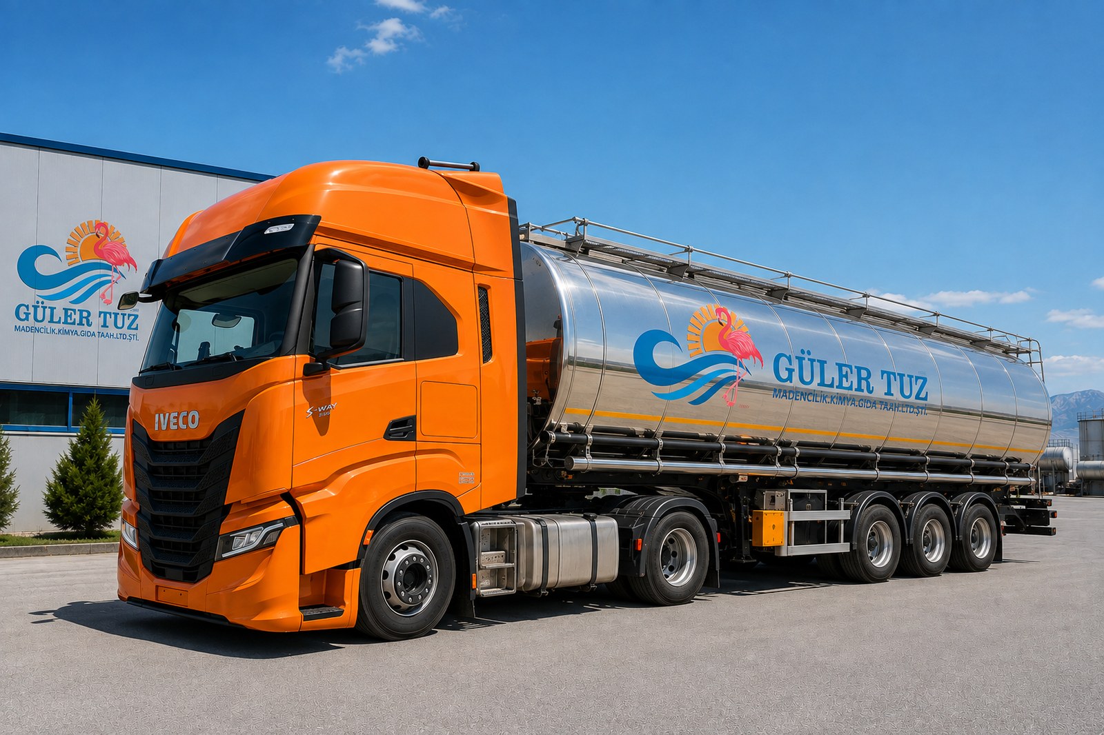 Güler Tuz течна сол 25–26°Bé (заситен саламура) – испорака со цистерна