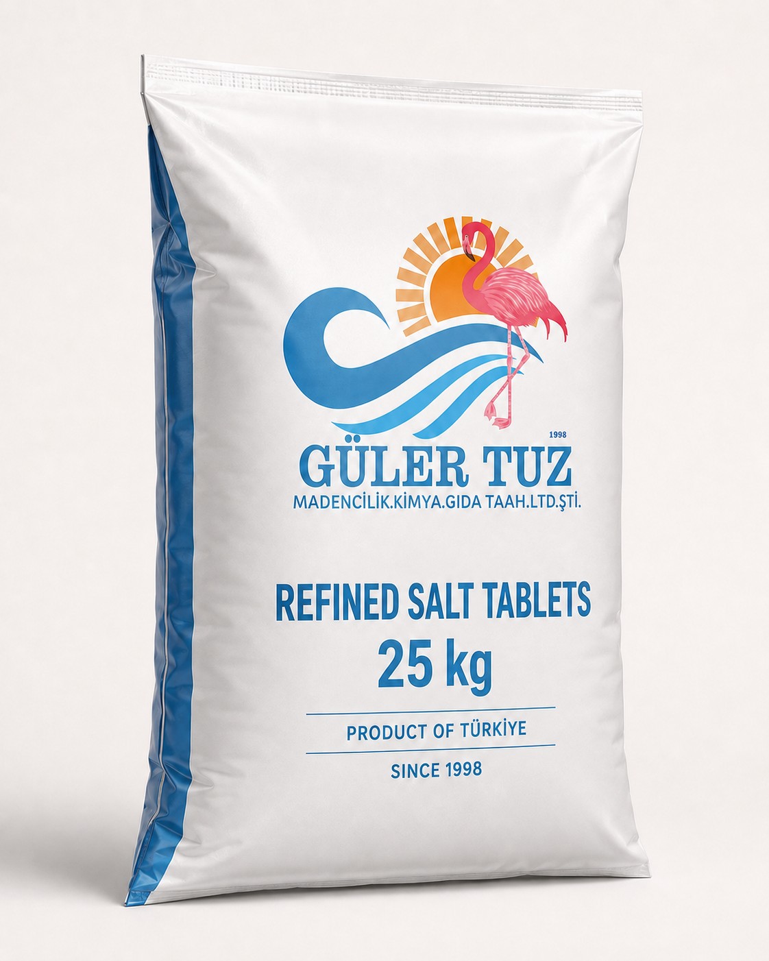 Güler Tuz пакување рафинирана таблет сол од 25 kg